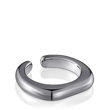 Cheap Anillo abierto de plata dark silver Line Anillos De Plata | Anillos Abiertos