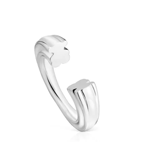 Online Anillo abierto de y motivo oso 1950 Anillos De Plata | Anillos Abiertos