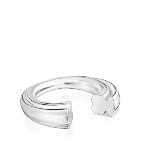 Online Anillo abierto de y motivo oso 1950 Anillos De Plata | Anillos Abiertos