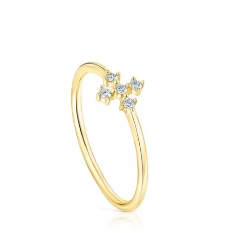 Best Sale Anillo cruz de y diamantes Les Classiques Anillos De Oro | Anillos De Diamantes