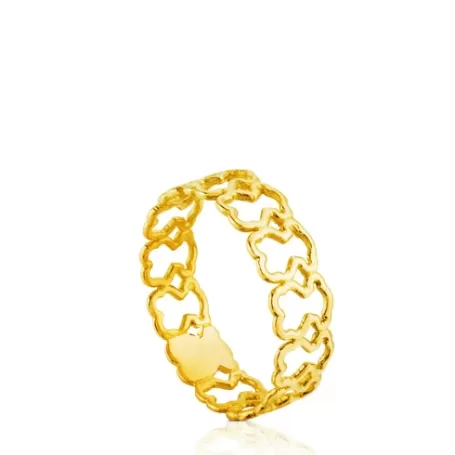 Shop Anillo de oro motivos oso Silueta Anillos De Oro | Anillos Pequeños