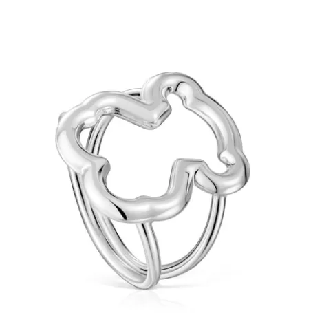 Cheap Anillo de plata motivo silueta oso  New Carrusel Anillos De Plata | Anillos Medianos