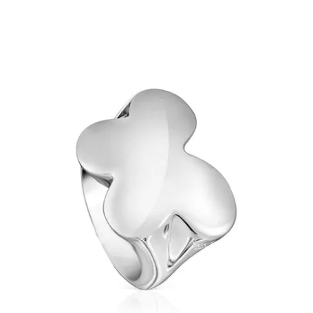 Online Anillo sello de mariposa Bold Motif Anillos De Plata | Anillos Grandes