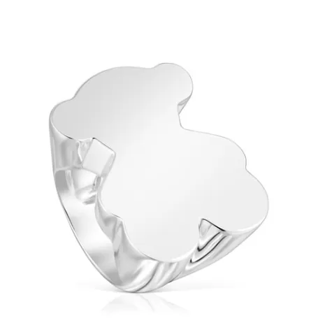 Clearance Anillo sello de oso 30 mm  Sweet Dolls Anillos De Plata