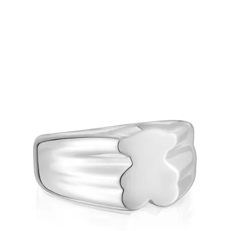 Cheap Anillo sello de oso 10 mm  Sweet Dolls Anillos De Plata