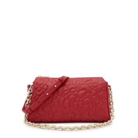 Discount Bandolera grande de piel roja Greta Bandoleras | Bolsos De Piel