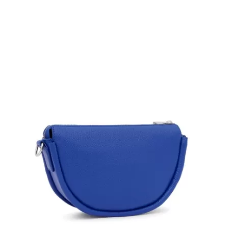 Shop Bandolera mediana de piel azul eléctrico Miranda Bandoleras | Bolsos De Piel