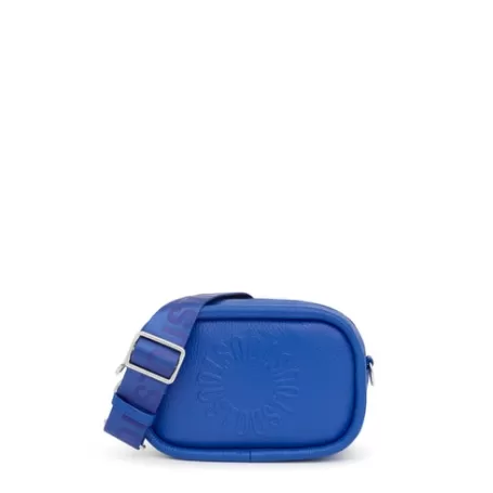 New Bandolera reporter de piel azul eléctrico Miranda Bandoleras | Bolsos De Piel