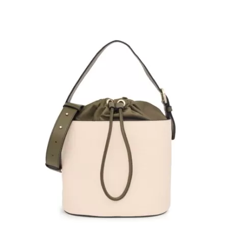 Sale Bombonera beige y caqui Nanda Bandoleras | Bolsos Personalizables