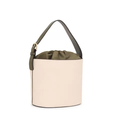 Sale Bombonera beige y caqui Nanda Bandoleras | Bolsos Personalizables