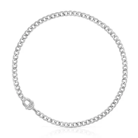 Best Sale Cadena barbada de plata MANIFESTO Collares De Plata