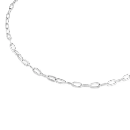 Online Cadena larga de plata 80 cm Chain Collares De Plata