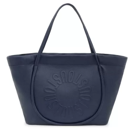 New Capazo grande de piel marino Miranda Bolsos Hombro | Bolsos De Piel