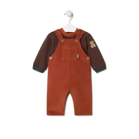 New Conjunto de niño a rayas y liso Black naranja Vestidos Y Conjuntos | Conjuntos