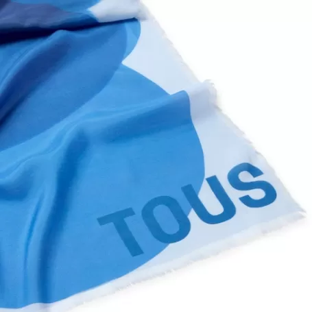 Best Sale Foulard azul Blurry Bear Pañuelos Y Foulares | Otros Accesorios