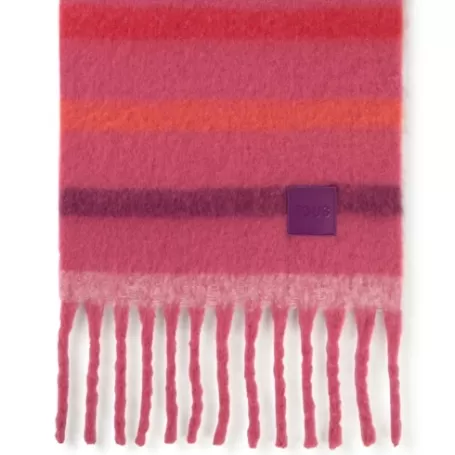 New Foulard fucsia Stripes Pañuelos Y Foulares