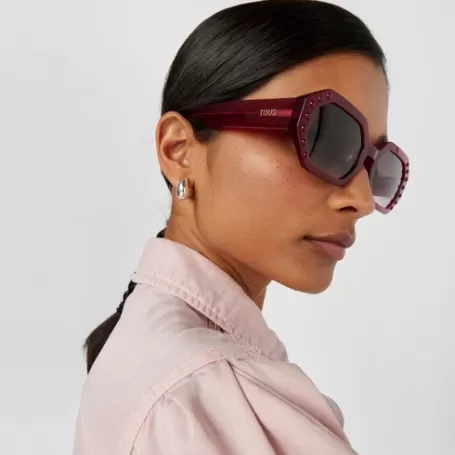 Clearance Gafas de sol Geometric fucsia Gafas De Sol