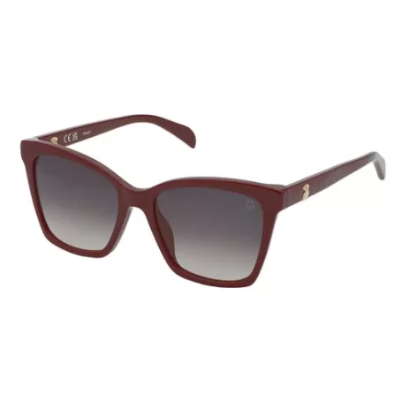 Cheap Gafas de sol oso Square Bear burdeos Gafas De Sol