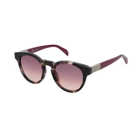 Shop Gafas de sol Round Mesh burdeos Gafas De Sol