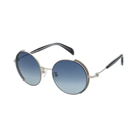 Clearance Gafas de sol Round Metal azul Gafas De Sol