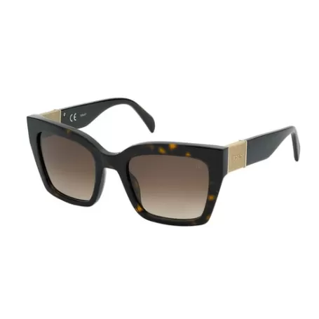 Shop Gafas de sol Square Mesh havana Gafas De Sol