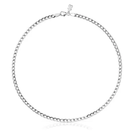 Fashion Gargantilla barbada plata Chain Collares De Plata