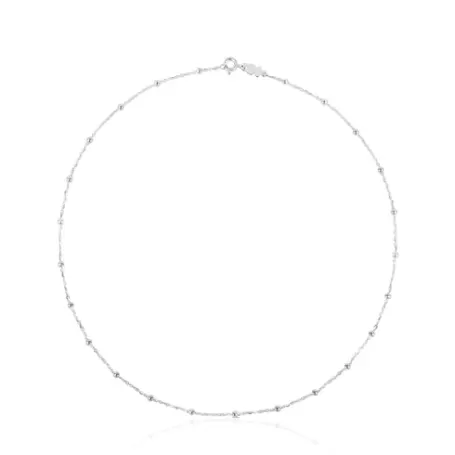 Flash Sale Gargantilla bolitas de plata, 44 cm Chain Collares De Plata | Gargantillas