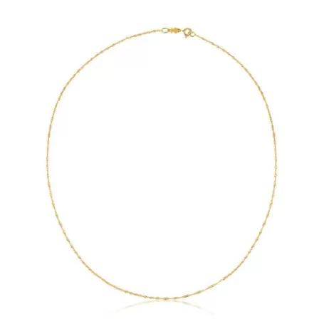 Flash Sale Gargantilla de oro en espiral, 45 cm Chain Collares De Oro | Gargantillas