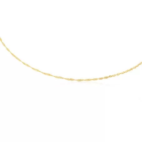 Flash Sale Gargantilla de oro en espiral, 45 cm Chain Collares De Oro | Gargantillas