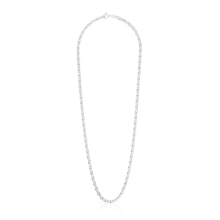 Best Gargantilla de plata con anillas redondas, 60 cm Chain Collares De Plata | Gargantillas