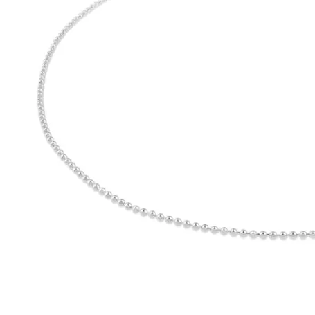 Cheap Gargantilla de con bolas, 50 cm Chain Collares De Plata | Collares Cortos