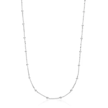 Online Gargantilla de plata con bolas intercaladas 60 cm Basics Collares De Plata | Gargantillas