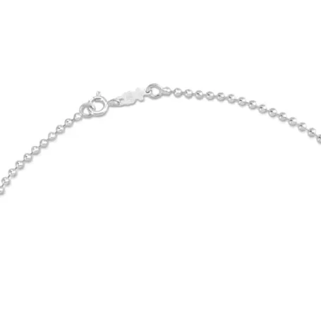 Cheap Gargantilla de plata con bolas medianas, 40 cm Chain Collares De Plata | Gargantillas