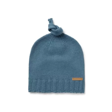 Hot Gorro con nudo de bebé Tricot azul Recien Nacido