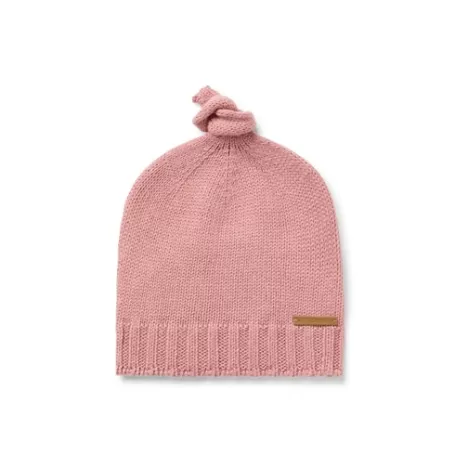 Discount Gorro con nudo de bebé Tricot rosa Recien Nacido