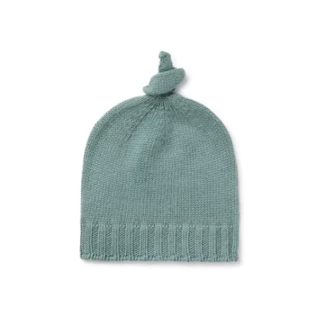 Online Gorro con nudo de bebé Tricot verde Recien Nacido