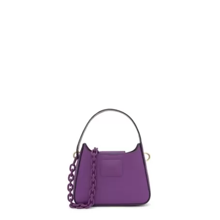 Fashion Mini bolso de hombro morado Lucia Bandoleras