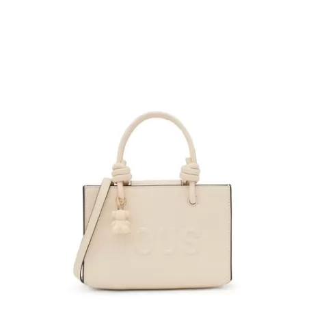 New Mini bolso horizontal beige La Rue New Bandoleras