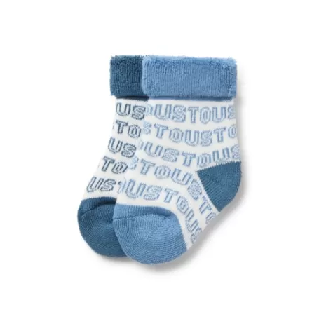 Clearance Pack de 2 pares de calcetines de bebé SSocks azul Zapatos Y Calcetines