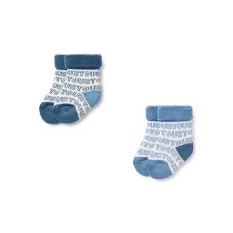 Clearance Pack de 2 pares de calcetines de bebé SSocks azul Zapatos Y Calcetines