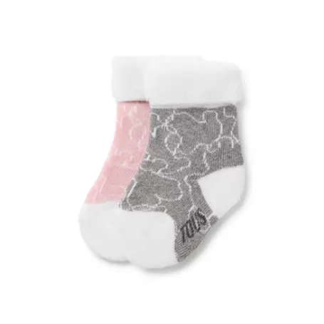 Outlet Pack de 2 pares de calcetines de bebé SSocks rosa Zapatos Y Calcetines