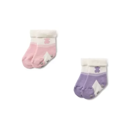 Best Pack de 2 pares de calcetines de bebé SSocks rosa Zapatos Y Calcetines