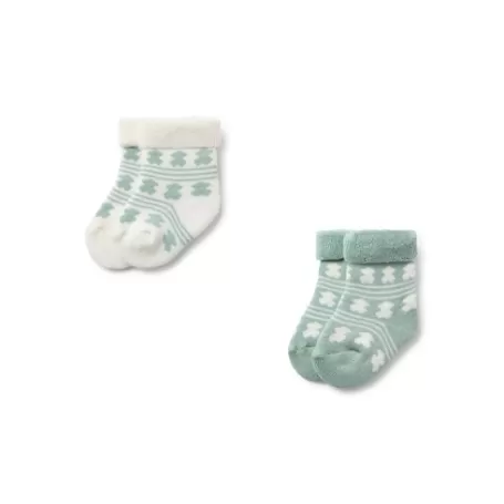 Online Pack de 2 pares de calcetines de bebé SSocks verde Zapatos Y Calcetines