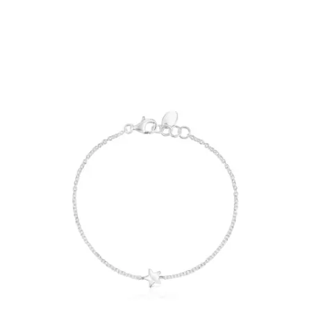 Cheap Pack de Pulseras oso-estrella de plata Mini Icons Pulseras De Plata | Pulseras De Cadena