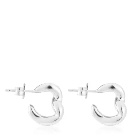 Outlet Pendientes aro de New Hav Pendientes De Plata