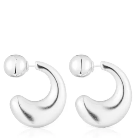 Discount Pendientes aro grandes de plata Balloon Pendientes De Plata | Pendientes Aro