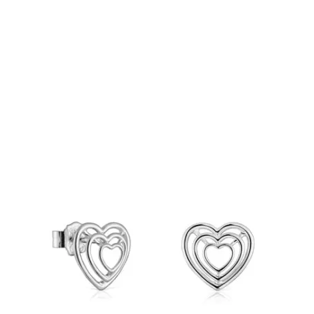 Cheap Pendientes corazón de Bickie Pendientes De Plata | Pendientes Pequeños