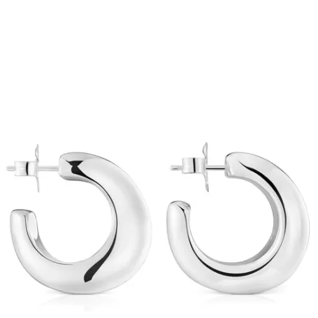 Shop Pendientes de aro de plata Galia Basics Pendientes De Plata | Pendientes Aro