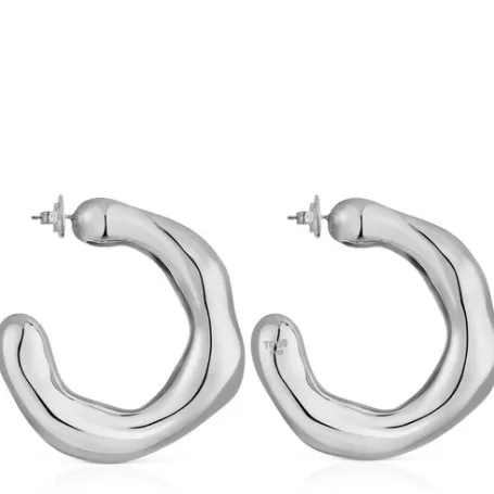 Store Pendientes de aro grandes de plata Tabit Pendientes De Plata | Pendientes Aro