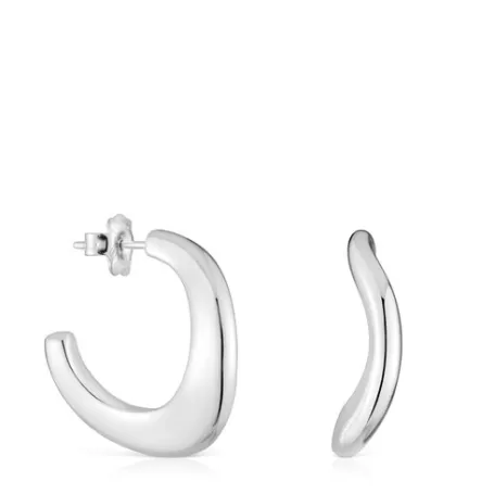 Cheap Pendientes de aro oval de plata Galia Basics Pendientes De Plata | Pendientes Aro